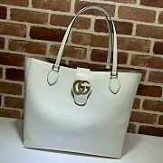 Gucci Medium Tote With Double G In White Leather 649577 Size 35 x 32 x 11 cm - 1