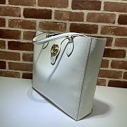 Gucci Medium Tote With Double G In White Leather 649577 Size 35 x 32 x 11 cm - 6