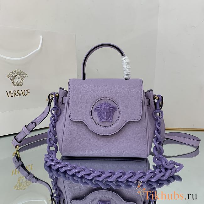 Versace Medusa Trumpet Small Purple 1040 Size 20 x 10 x 17 cm - 1