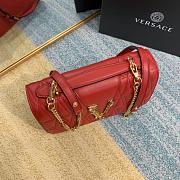 Versace Virtus Embroidered Sheepskin Red 2002 Size 24 x 9 x 16.5 cm - 6