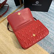 Versace Virtus Embroidered Sheepskin Red 2002 Size 24 x 9 x 16.5 cm - 3