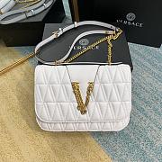 Versace Virtus Embroidered Sheepskin White 2002 Size 24 x 9 x 16.5 cm - 1