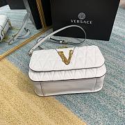 Versace Virtus Embroidered Sheepskin White 2002 Size 24 x 9 x 16.5 cm - 5