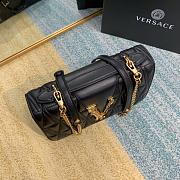 Versace Virtus Embroidered Sheepskin Black 2002 Size 24 x 9 x 16.5 cm - 2