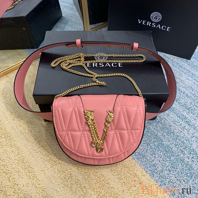 Versace Medusa Waist Bag Crossbody Pink 1002 Size 18 x 4 x 14 cm - 1