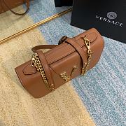 Versace Virtus Calfskin Shoulder Bag Caramel 2002 Size 24 x 9 x 16.5 cm - 2