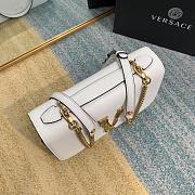 Versace Virtus Calfskin Shoulder Bag White 2002 Size 24 x 9 x 16.5 cm - 2