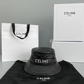 Celine Hat 60585 Sheepskin Black