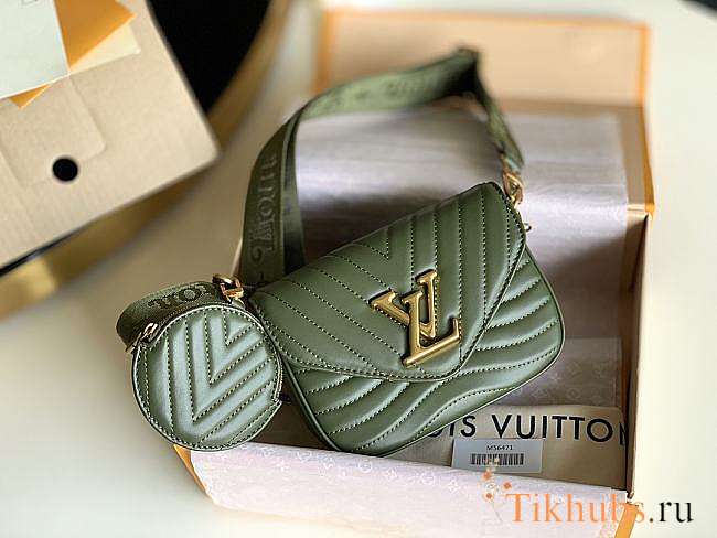 LV Multi Pochette New Wave Green M56471 Size 21 x 13 x 6.5 cm - 1