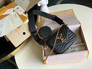 LV Multi Pochette New Wave Black M56461 Size 21 x 13 x 6.5 cm - 1