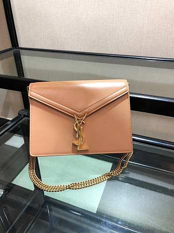 YSL Cassandra Monogram Bag in Box leather beige Size 22 x 6 x 16 cm