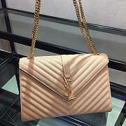 YSL Monogram College In Beige Size 31 x 21 x 8 cm - 3