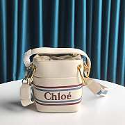 Chloe Roy Bucket Bag In White Size 14.5 x 9.5 x 17.5 cm - 1