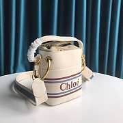 Chloe Roy Bucket Bag In White Size 14.5 x 9.5 x 17.5 cm - 6