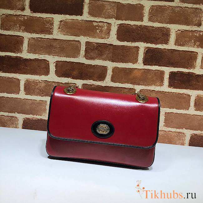 Gucci Marina Small Leather Red 576423 Size 18 x 14 x 8 cm - 1