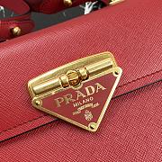 Prada Messenger Bag Red 1BD270 Size 20 x 14 x 7 cm - 2