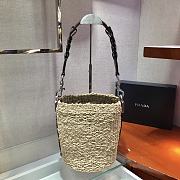 Prada Bucket Straw Bag 1BC128 Size 25 x 23 x 17 cm - 6