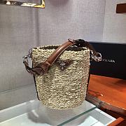 Prada Bucket Straw Bag 1BC128 Size 25 x 23 x 17 cm - 3