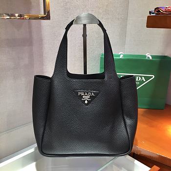 Prada Bucket Bag Black 1BG335 Size 25 x 21.5 x 14 cm