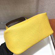 Prada Bucket Bag Yellow 1BG335 Size 25 x 21.5 x 14 cm - 3