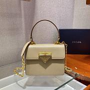 Prada Handbag Beige 1BD021 Size 20 x 17 x 8.5 cm - 1