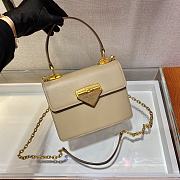 Prada Handbag Beige 1BD021 Size 20 x 17 x 8.5 cm - 3