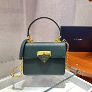 Prada Handbag Dark Green 1BD021 Size 20 x 17 x 8.5 cm - 1