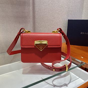 Prada Single-shoulder Red 1BD270 Size 20 x 14 x 7 cm