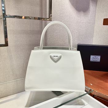 Prada Handbag White 1BA328 Size 31 x 23 x 14.5 cm