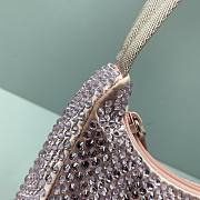 Prada Hobo Underarm Bag Pink 6641 Size 22 x 12 x 6 cm - 3