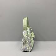 Prada Hobo Underarm Bag Green 6641 Size 22 x 12 x 6 cm - 6