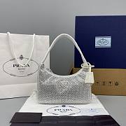 Prada Hobo Underarm Bag White 6641 Size 22 x 12 x 6 cm - 1