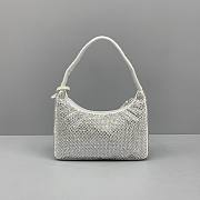 Prada Hobo Underarm Bag White 6641 Size 22 x 12 x 6 cm - 3