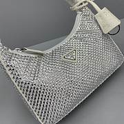 Prada Hobo Underarm Bag White 6641 Size 22 x 12 x 6 cm - 2