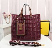 Fendi Canvas Hollow Embroidery F0608 Size 38 x 34 x 20 cm - 1