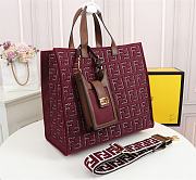 Fendi Canvas Hollow Embroidery F0608 Size 38 x 34 x 20 cm - 5