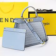 Fendi Peekaboo Blue Size 33 x 12 x 24 cm - 6