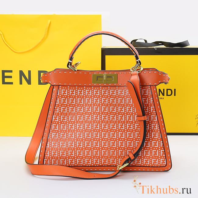 Fendi Peekaboo Orange Size 33 x 12 x 24 cm - 1