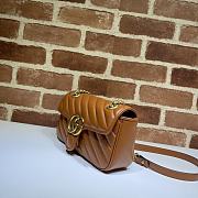 Gucci Shoulder GG Marmont Mini Brown 446744 23 x 13 x 6 cm - 6