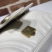 Gucci Shoulder GG Marmont Mini White 446744 23 x 13 x 6 cm - 6