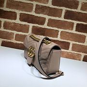 Gucci Shoulder GG Marmont Mini Milk Tea 446744 23 x 13 x 6 cm - 4