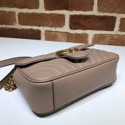 Gucci Shoulder GG Marmont Mini Milk Tea 446744 23 x 13 x 6 cm - 5