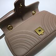 Gucci Shoulder GG Marmont Mini Milk Tea 446744 23 x 13 x 6 cm - 3