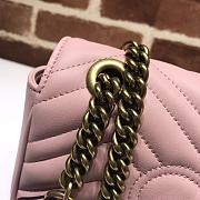 Gucci Shoulder GG Marmont Mini Light Pink 446744 23 x 13 x 6 cm - 2