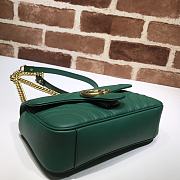 Gucci Shoulder GG Marmont Mini Dark Green 446744 23 x 13 x 6 cm - 6