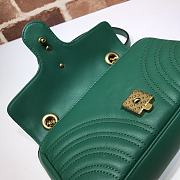 Gucci Shoulder GG Marmont Mini Dark Green 446744 23 x 13 x 6 cm - 5