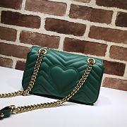 Gucci Shoulder GG Marmont Mini Dark Green 446744 23 x 13 x 6 cm - 4