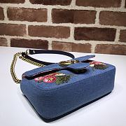 Gucci Shoulder GG Marmont Mini Flower Cowboy 446744 23 x 13 x 6 cm - 4