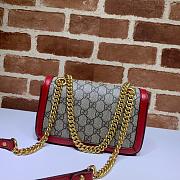 Gucci Marmont Shoulder Bag Brown Red 446744 Size 23 x 14 x 6 cm - 3