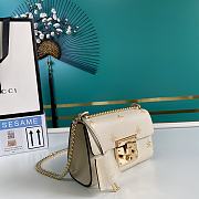 GUCCI Padlock Bee Star Small Shoulder Bag Beige 432182 Size 20 x 12.5 x 8 cm - 2